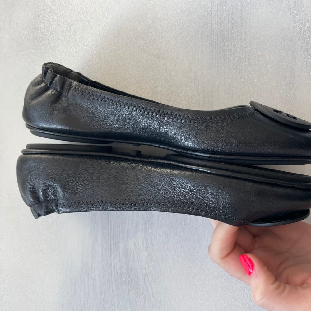 ❌SOLD❌Tory Burch Minnie Travel Ballet Flat Perfect - Picture 5 of 10